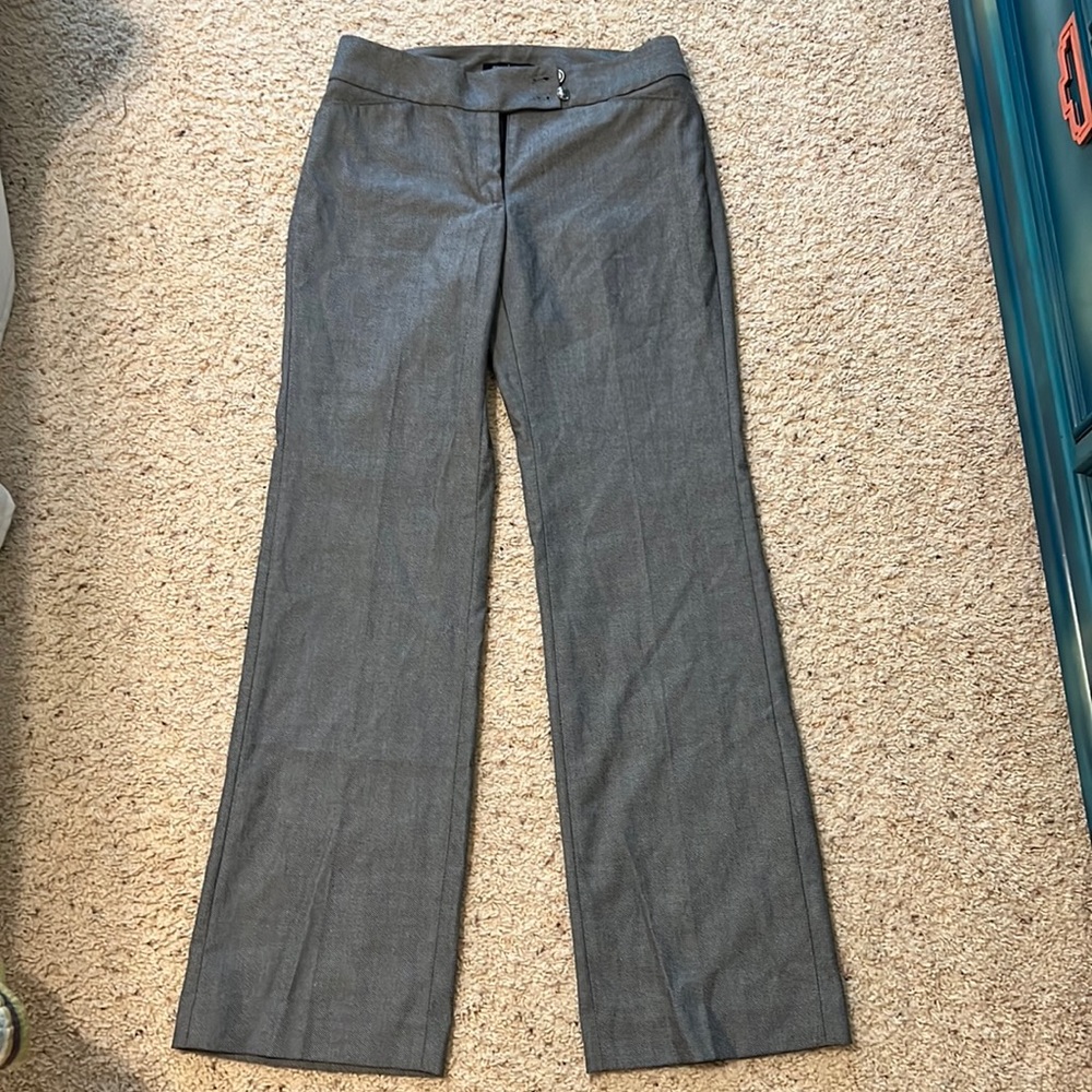 WHBM herringbone relaxed leg dress pants